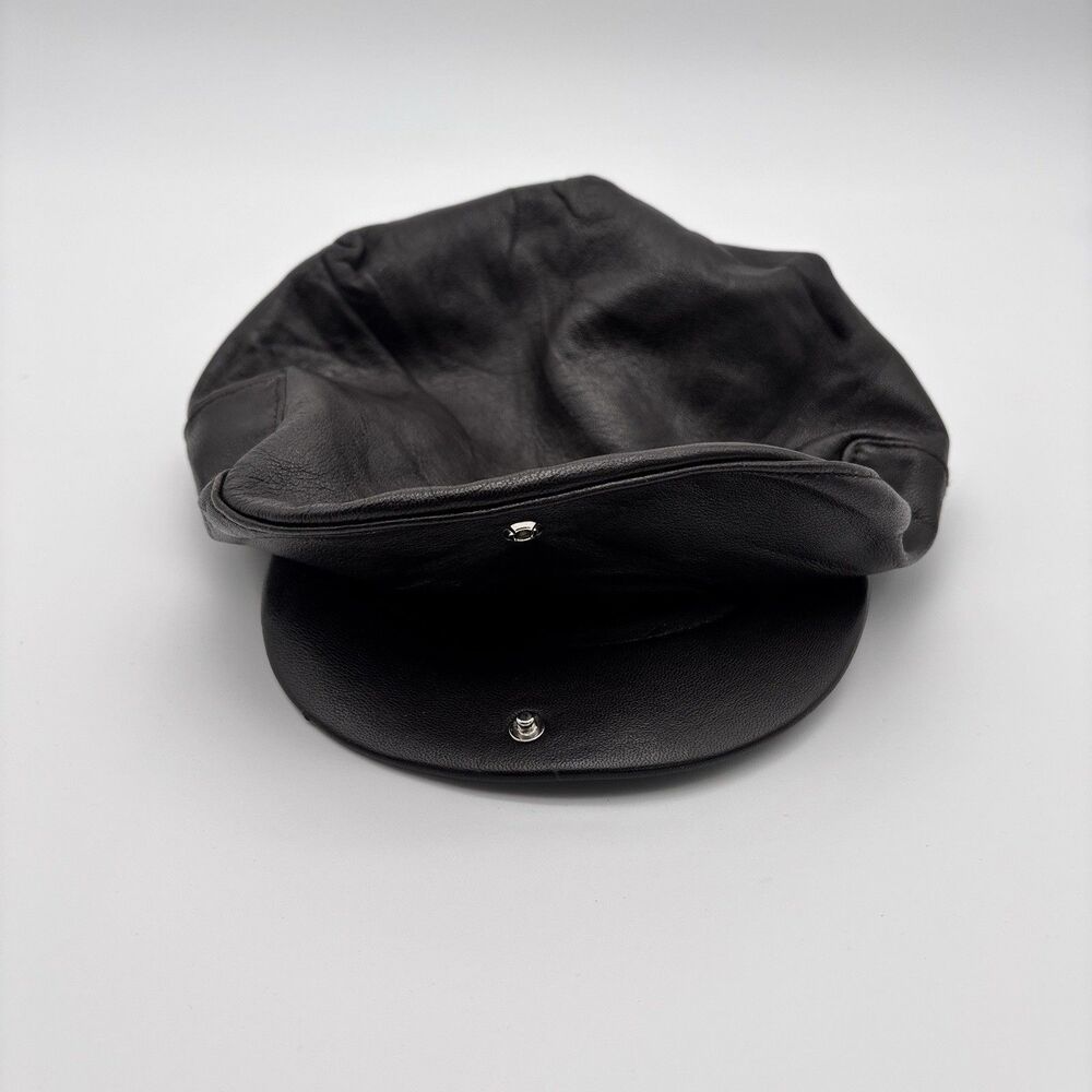 Miller Hats Mens 7 1/8 Cap Genuine Lambskin Newsboy Brown
